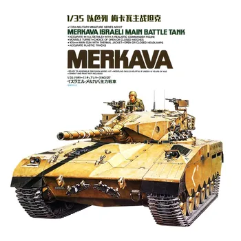Tamiya 35127 1/35 Merkava Израильский основной Боевой танк, военная игрушка для хобби, Пластиковая модель Здания, комплект для сборки, подарок