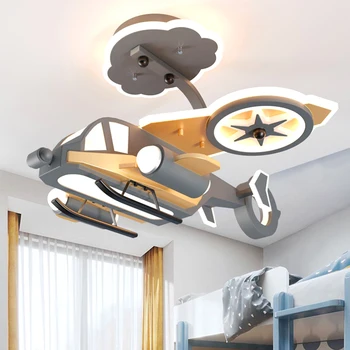 Декор детской спальни в виде самолета, светодиодные светильники для комнаты, люстры для внутреннего освещения, люстры, потолочные светильники для украшения гостиной