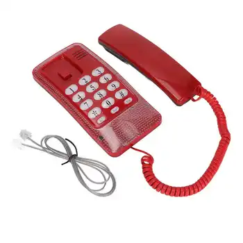 Мини-телефон Настенный Стационарный Телефон Настольный Проводной Стационарный телефон с функцией повторного набора со вспышкой для дома отеля Школы Офиса
