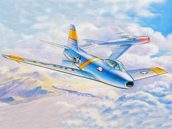 Модель TRUMPETER 01320 в масштабе 1/144 самолет F-86F-30-NA Sabre в сборе, модель самолета в масштабе здания, наборы моделей самолетов