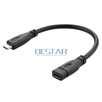 20 см 50 см 100 см 0,2 м 0,5 м 1 м USB3.1 USB-C USB 3.1 тип c Удлинительный кабель типа C для мужчин и женщин CM-CF кабель для передачи данных Черный и белый