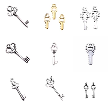 Маленькие брелоки-ключи для изготовления ювелирных изделий, принадлежности ручной работы для ювелирных подвесок DIY
