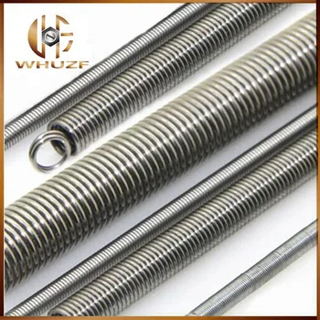 2шт высококачественных металлических удлинительных пружин, диаметр проволоки 0,5 мм x (3-6) мм наружный диаметр x длина 300 мм