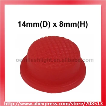 силиконовые крышки багажника 14 мм (D) x 8 мм (H) - красные (10 шт.)