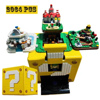 2064шт Новый блок с 64 вопросительными знаками, совместимый с 71395 игрушками для строительного набора, модель для взрослых, Кирпичи, подарки на день рождения для детей