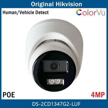 Hikvision 4-Мегапиксельная Красочная IP-камера POE Со Встроенным Микрофоном Водонепроницаемая Камера Безопасности DS-2CD1347G2-LUF для Систем видеонаблюдения NVR