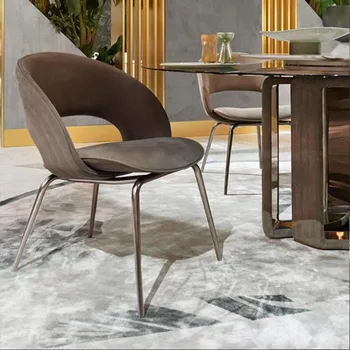 Легкие роскошные домашние обеденные стулья, дизайнерский минималистичный итальянский стул для отдыха, Простой стул для кафе, отдела продаж, ресторана