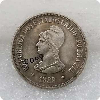 1889 Бразилия КОПИРОВАЛЬНАЯ монета в 1000 реев