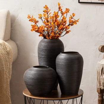 Столешница в минималистичном скандинавском стиле, однотонная, креативная ваза в китайском стиле, украшения в японском стиле, керамический набор для гидропоники
