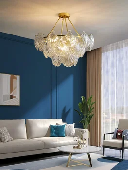 Хрустальный подвесной светильник для столовой, подвесные светильники Nordic Modern E14, подвесной светильник для спальни, люстры для гостиной