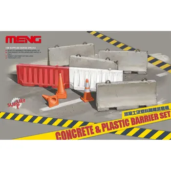 Набор бетонных и пластиковых барьеров Meng Model SPS-012 1/35 - комплект масштабной модели