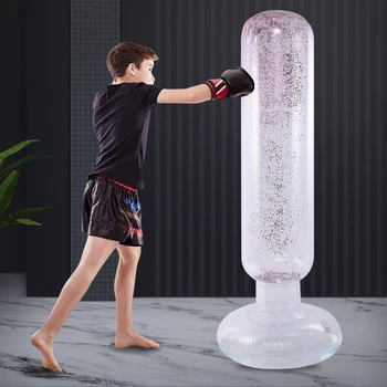 155-сантиметровая боксерская груша, надувной отдельно стоящий стакан для тренировки Муай Тай, Отскакивающий мешок с песком, сумка для кикбоксинга