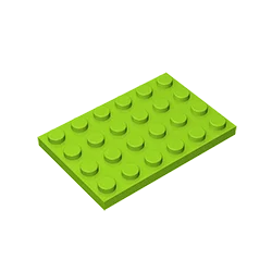 Строительные блоки EK Совместимы с пластиной LEGO 3032 4x6 Технические аксессуары MOC, сборочный набор деталей, кирпичи своими руками