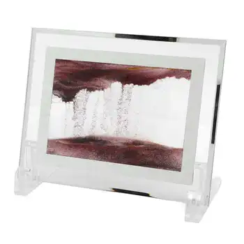 Движущаяся картина из песка 3D Трехмерная картина из песка из прозрачного стекла для рабочего стола