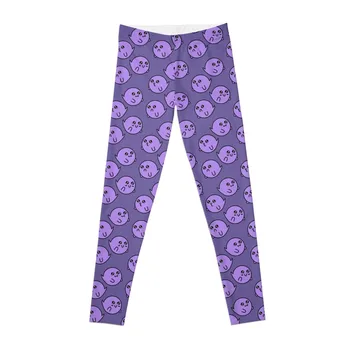 Фиолетовые леггинсы с рисунком призрака, штаны для йоги? Женская одежда для спортзала, гимнастка