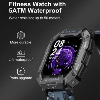 Смарт-часы SH010 для мужчин Bluetooth с полным сенсорным экраном, водонепроницаемые часы для спорта и фитнеса, мужские умные часы Relogio Masculino