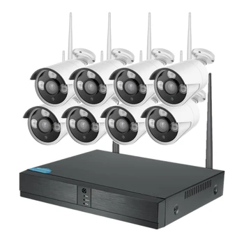 8-канальный 2MP 1080P наружный водонепроницаемый wifi беспроводной комплект NVR комплект видеонаблюдения камера домашняя система безопасности