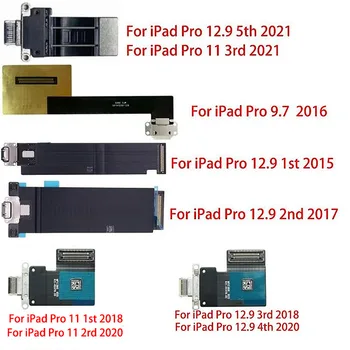 10ШТ Док-разъем Зарядный Порт Кабель Для iPad Pro 9,7 11 12,9 2015 2016 2017 2018 2020 2021 Модуль Гибкой Платы Зарядного Устройства