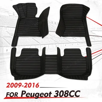 Автомобильные коврики на заказ для Peugeot 308CC 2009 2010 2011 2012 2013 2014 2015 2016, автомобильные накладки для ног, автомобильный ковер в салоне