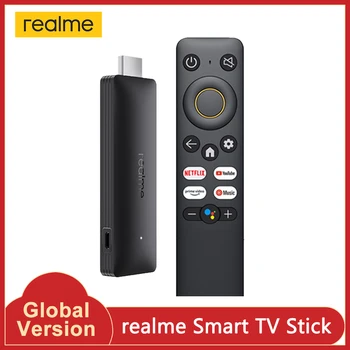 realme 4K Smart TV Stick Глобальная версия 1080P 2 ГБ ОЗУ 8 ГБ ПЗУ ARM Cortex A35 Четырехъядерный Bluetooth 5.0 Google TV Stick Android