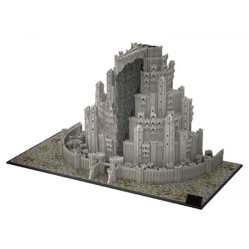 Строительные блоки Guard Tower Stone City The Seven Rings - Часть А, подарки MOC, Архитектурные модели с видом на улицу, игрушки