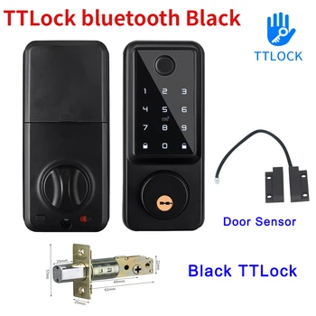 Приложение TTlock Смарт-пульт дистанционного управления, карта-пароль отпечатков пальцев, автоматический замок-защелка US Deadbolt