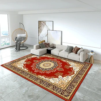 Высококачественный персидский ковер для гостиной с цветочным принтом в стиле Турции, прикроватный ковер для спальни, украшение дома, диван, журнальный столик, ковры