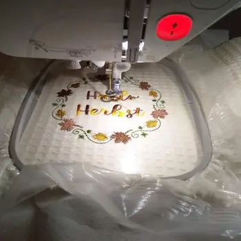 Прозрачная смываемая водорастворимая пленка для вышивания в рулоне размером 12 дюймов x 30 ярдов для машинной вышивки и ручного шитья