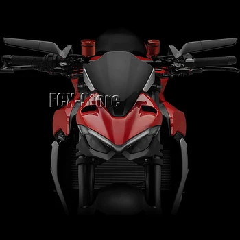Для Ducati Streetfighter V4 S V4S STREETFIGHTER V2 Универсальные Алюминиевые Мотоциклетные Зеркала Заднего Вида С ЧПУ, Синее Зеркало С Антибликовым покрытием