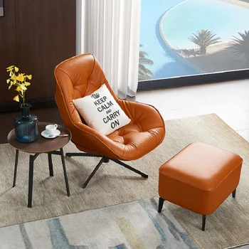 Скандинавский свет, роскошный современный минималистичный ленивый диван-кресло, гостиная, спальня, вращающийся балкон для одного человека, кресло для отдыха