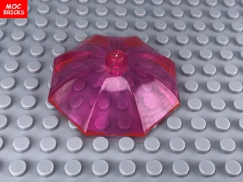 50 шт./лот MOC Кирпичи Посуда большой размер Зонтик розовый подходит с 4094 Образовательными Строительными Блоками DIY Куклы Игрушки для детей подарки