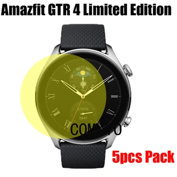 5 шт. для Amazfit GTR 4 Ограниченная серия Защитная пленка для экрана смарт-часов Ультратонкий чехол HD TPU пленка