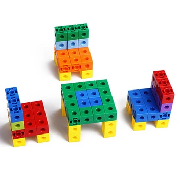 Креативная игрушка Вставка с математическим заклинанием Квадратные блоки 2 см Кубические блоки Mathlink Строительные блоки для раннего обучения в детском саду