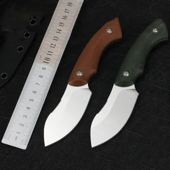 GT0162 Карманный уличный нож с фиксированным лезвием 14C28N, Фруктовые охотничьи ножи, тактические утилиты для выживания, EDC Инструменты с K ножнами