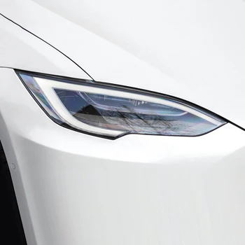 Защитная пленка для автомобильных фар, наклейка из ТПУ для Tesla Model 3 / Y / X /S, Защита бампера капота от краски, Защитная пленка для фар