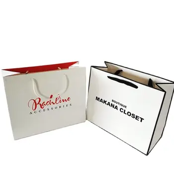 500 шт. /лот, Бумажный пакет для покупок с логотипом на заказ, Упаковка для одежды, обуви, Дешевый подарочный бумажный пакет на День рождения, Подарочная коробка для покупателей