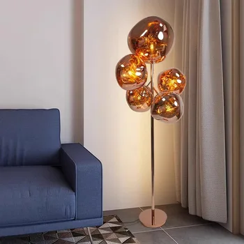 Скандинавский минималистичный торшер из лавы, роскошный дизайнер гостиной и кабинета, высококачественное оформление атмосферы, диван, вертикальная лампа