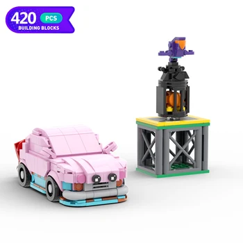 Moc Классическая игра Kirbyed Dream Land Car Mouth Waddle Deeed Розовый Родстер Строительные Блоки Чемпионы Скорости Кирпичные Игрушки для детей