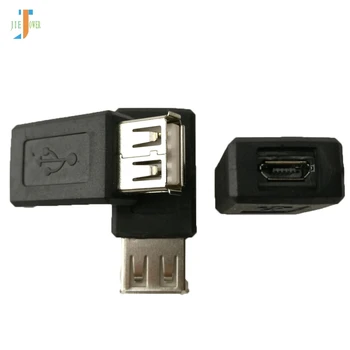 100 шт./лот Высокоскоростной USB 2.0 от A до Micro USB B, Новый 5-контактный разъем адаптера, Классический простой дизайн, Оптовая продажа