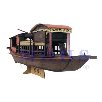 БУМАЖНАЯ масштабная модель корабля в сборе, модельные наборы Классическая модель лодки Southern Lake Red Boat, картонная модель корабля