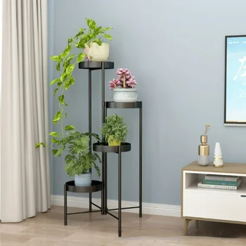 Nordic ins подставка для цветов из кованого железа, легкое роскошное растение, зеленое растение, простой современный стеллаж, многослойная полка для гостиной в помещении