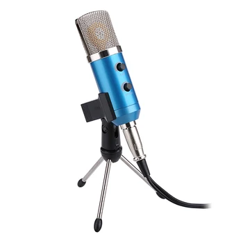 Профессиональный студийный микрофон USB Конденсаторный микрофон для записи звука с кардиоидным студийным микрофоном для ПК ноутбука