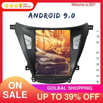 Android 9,0 PX6 Автомобильный GPS-Навигатор Автоматическая Магнитола Для Hyundai Elantra 2012-2016 Авто Стерео Головное Устройство Мультимедиа Carply