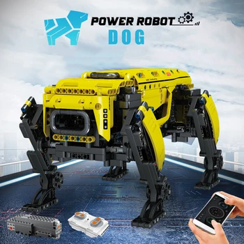936ШТ Робот-Собака Строительный блок с дистанционным управлением, Роботы-кирпичи, сборка своими руками, игрушки для детей, подарок взрослым