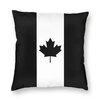 Наволочка с черным военным флагом Канады, декоративные подушки для дома, канадский патриотизм, подушка для дивана