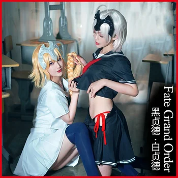 Аниме! Fate Grand Order FGO Alter Jeanne d'Arc Sthvacity Готическое Сексуальное Платье Униформа Косплей Костюм На Хэллоуин Бесплатная Доставка