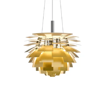 Диммируемый светодиодный многоцветный подвесной светильник в форме сосновой шишки, подвесной светильник для домашнего декора, Роскошный декор для гостиной
