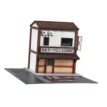 Модель парковочных мест 1: 64 с подсветкой Макеты макетов миниатюр Гараж для микроландшафтных пейзажей Городская самодельная модель Диорама Офис