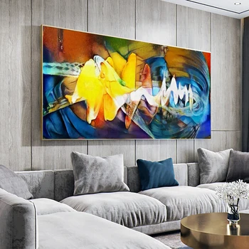 Знаменитые работы Пикассо HD Плакат и принт Абстрактное настенное искусство Холст Картина маслом Картины для гостиной Современный домашний декор