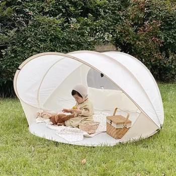Детские палатки для кемпинга на открытом воздухе Переносные навесы для защиты от солнца Быстросъемные палатки Семейные дома Игровые домики в помещении